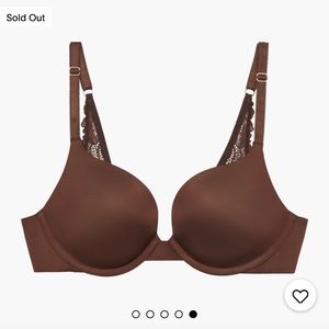 Savage x Fenty spiced nude floral lace push up bra
